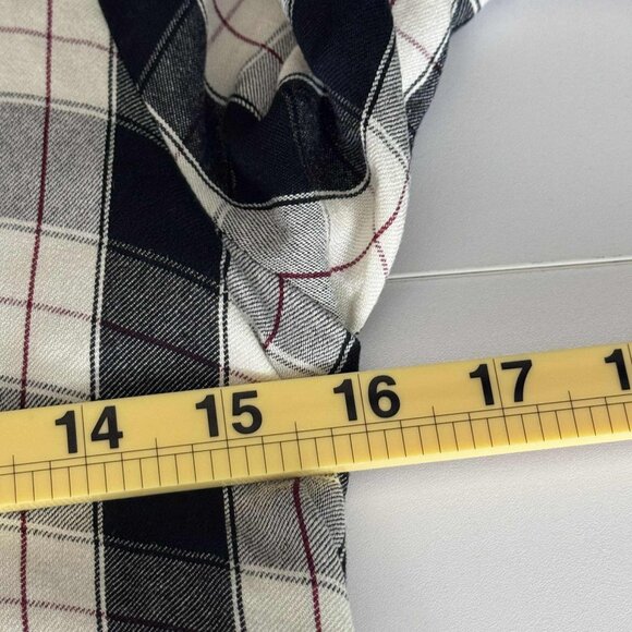 Anthropologie Maeve Amber Plaid Tiered Tunic Dress XS - Picture 7 of 8